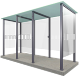 For smokers an ideal smoking shelter outside.... Choose between type 3 or 3 XL versions... - 10 people