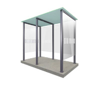 Our Smoking Shelter Type 2 and 2XL - 6 people