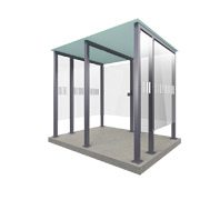 Smoking Shelter Type 2XL - 8 people