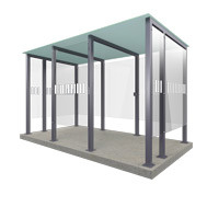 Smoking Shelter Type 3XL - 14 people